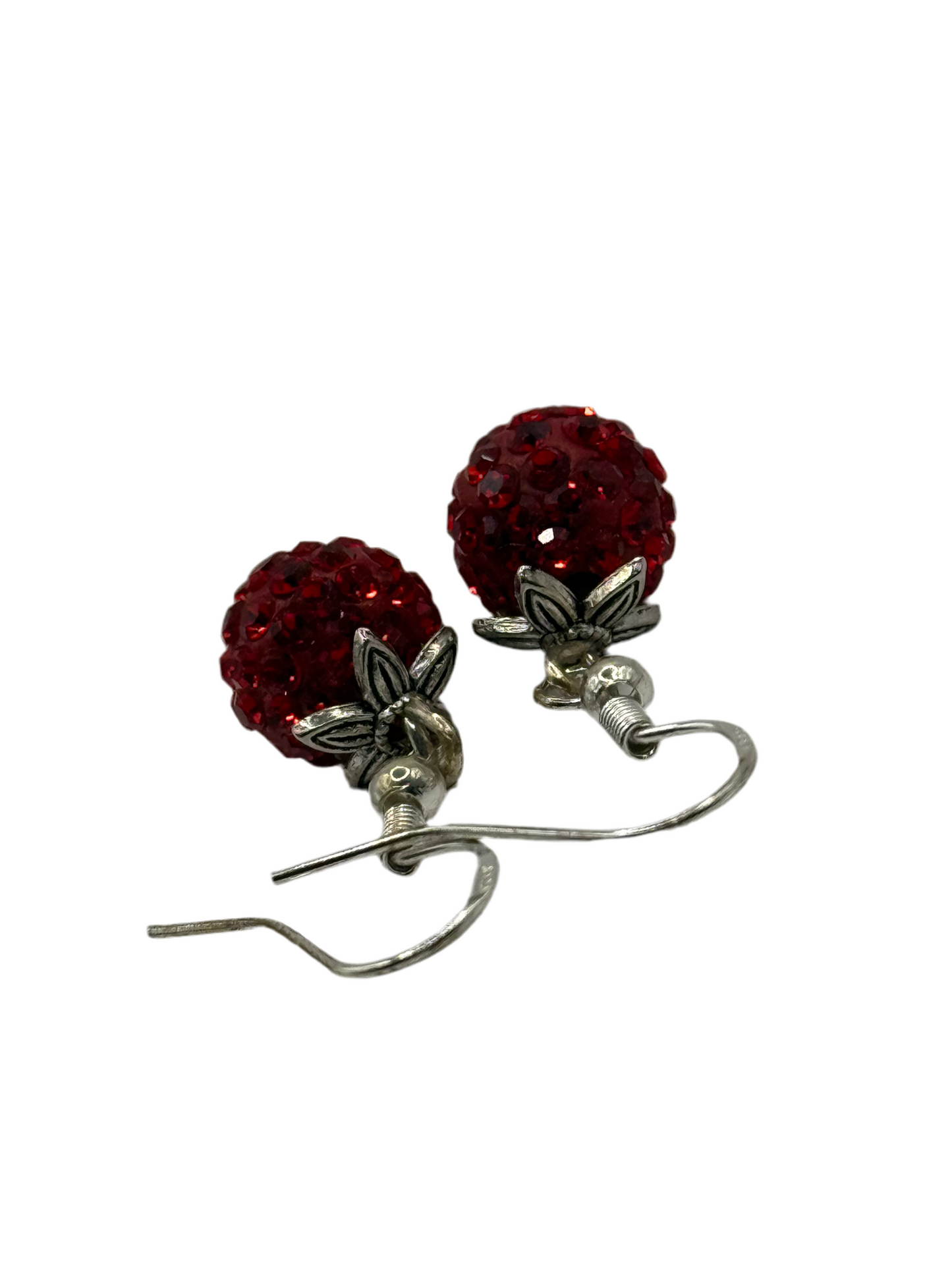 Red Flower Oorbellen