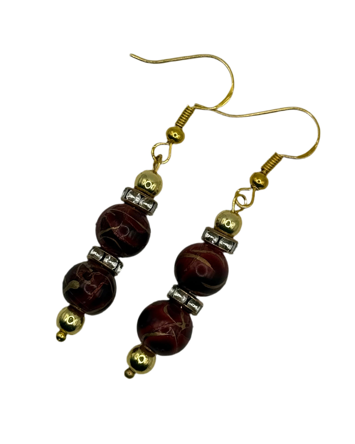 Gold Fire Oorbellen